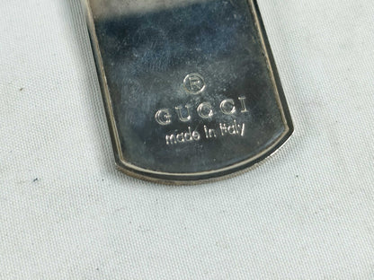 GUCCI Double Dog Tag Necklace SV925 Silver Necklace