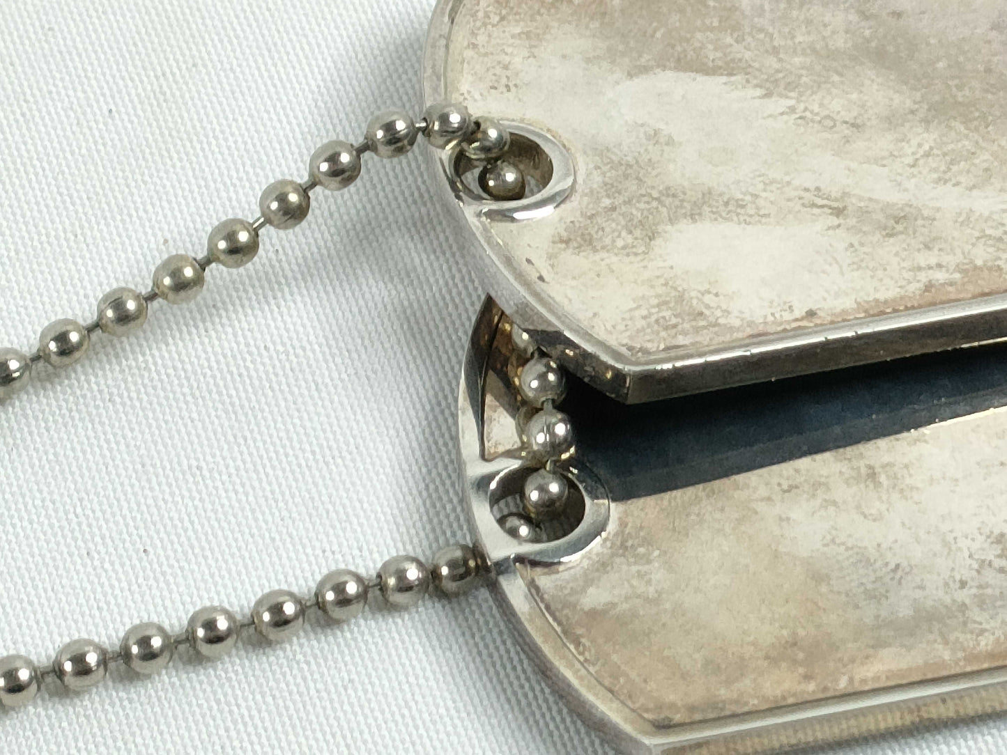 GUCCI Double Dog Tag Necklace SV925 Silver Necklace