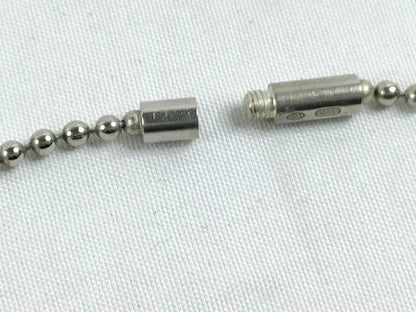GUCCI Double Dog Tag Necklace SV925 Silver Necklace