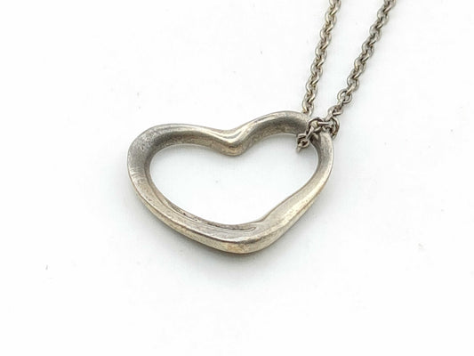 Tiffany & Co. Open Heart Tiffany Open Heart Necklace SV925 Silver Necklace