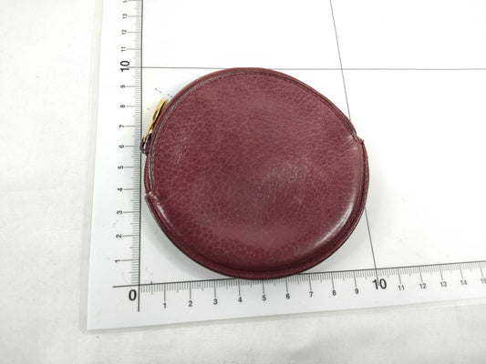 Cartier Must Cartier Must Line Leather Coin Case Bordeaux Coin Case