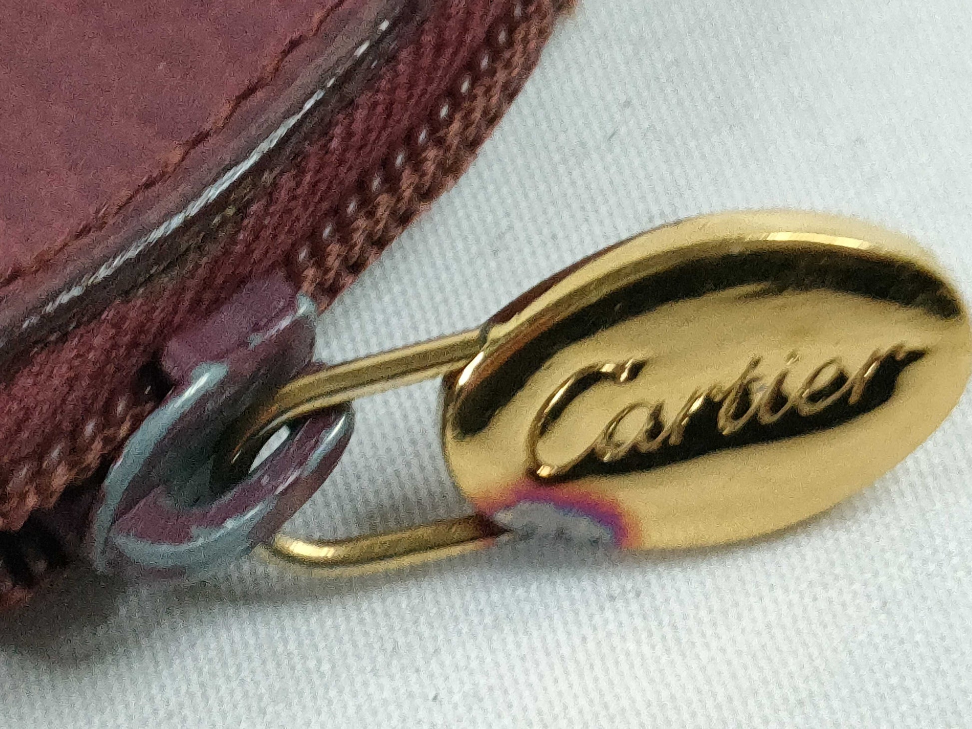 Cartier Must Cartier Must Line Leather Coin Case Bordeaux Coin Case