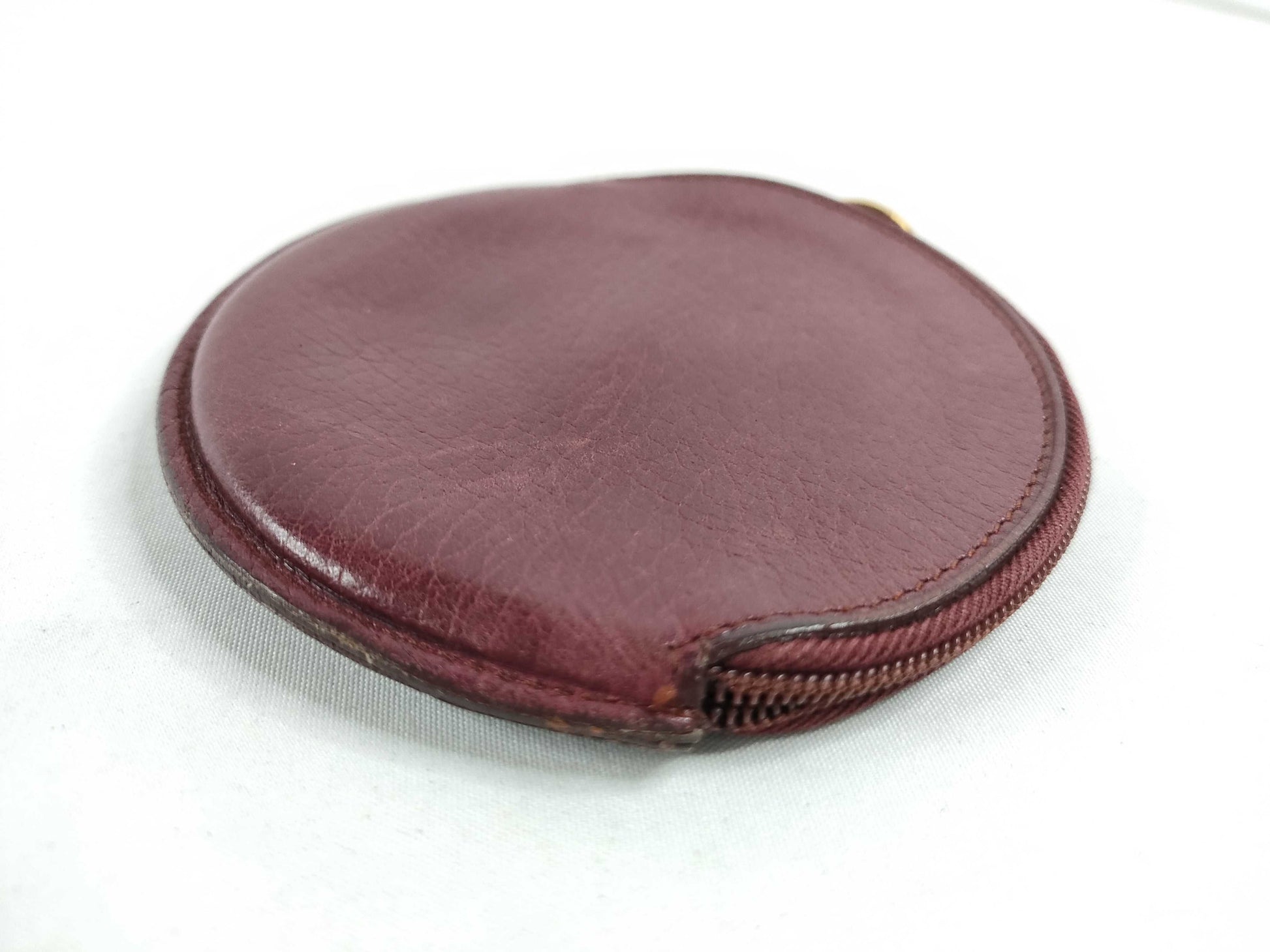 Cartier Must Cartier Must Line Leather Coin Case Bordeaux Coin Case