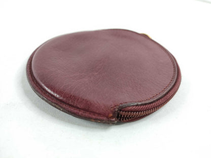 Cartier Must Cartier Must Line Leather Coin Case Bordeaux Coin Case