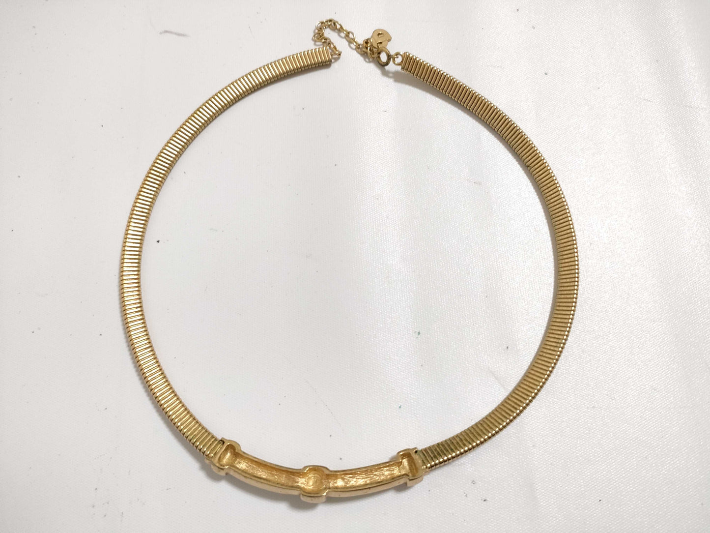 Dior Christian Dior Choker GP Gold Necklace