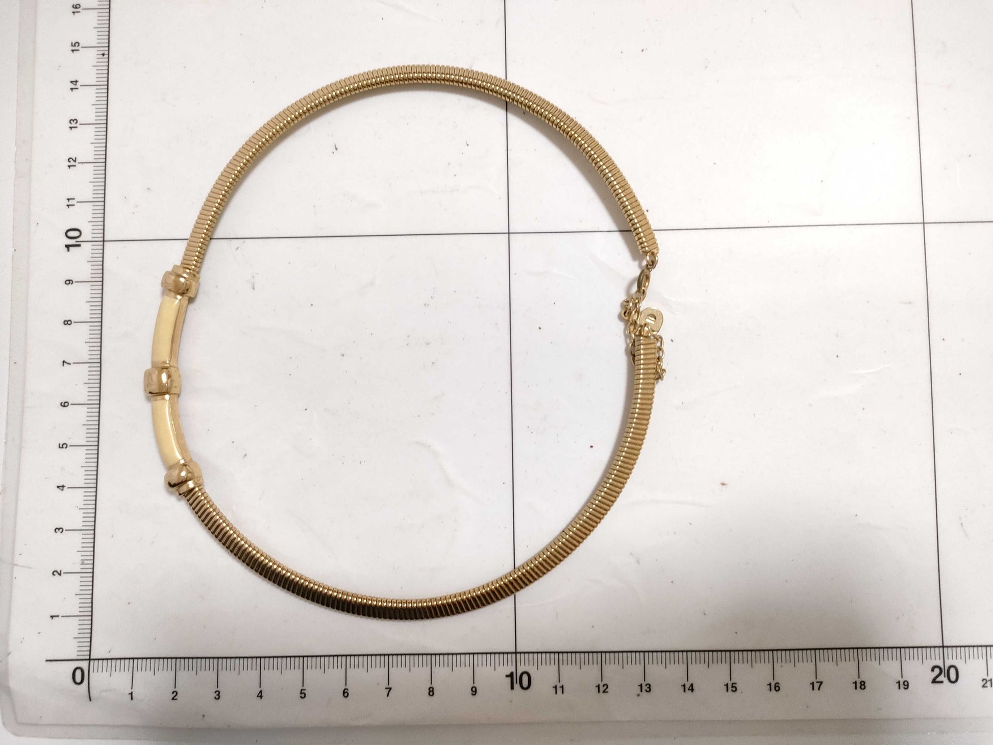 Dior Christian Dior Choker GP Gold Necklace