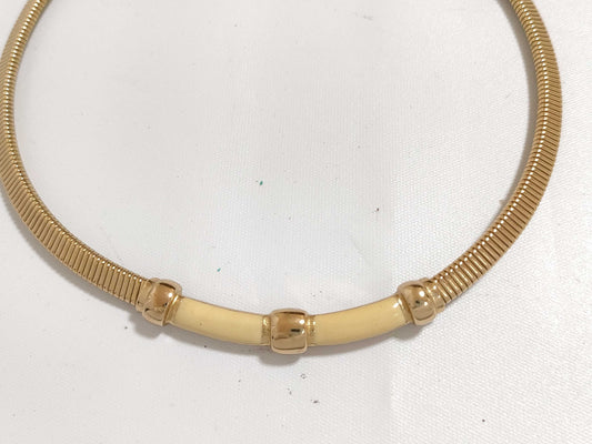 Dior Christian Dior Choker GP Gold Necklace