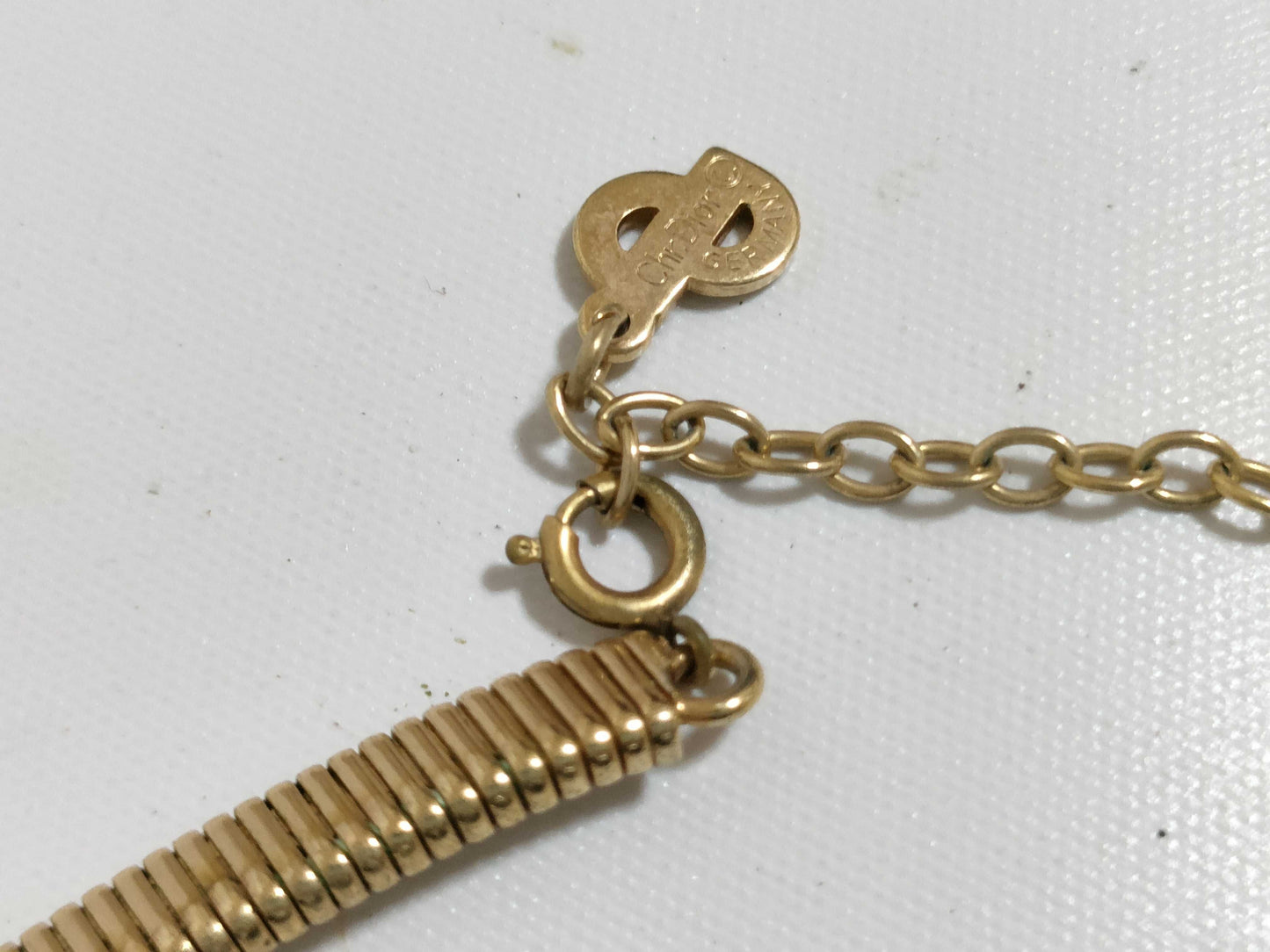 Dior Christian Dior Choker GP Gold Necklace