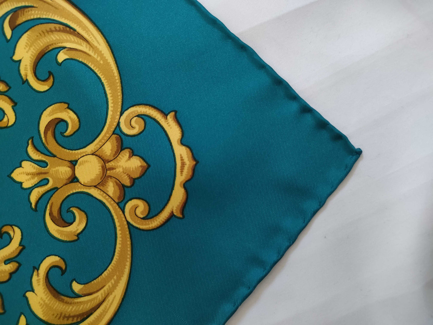 CELINE Silk Scarf Blue Other Accessories