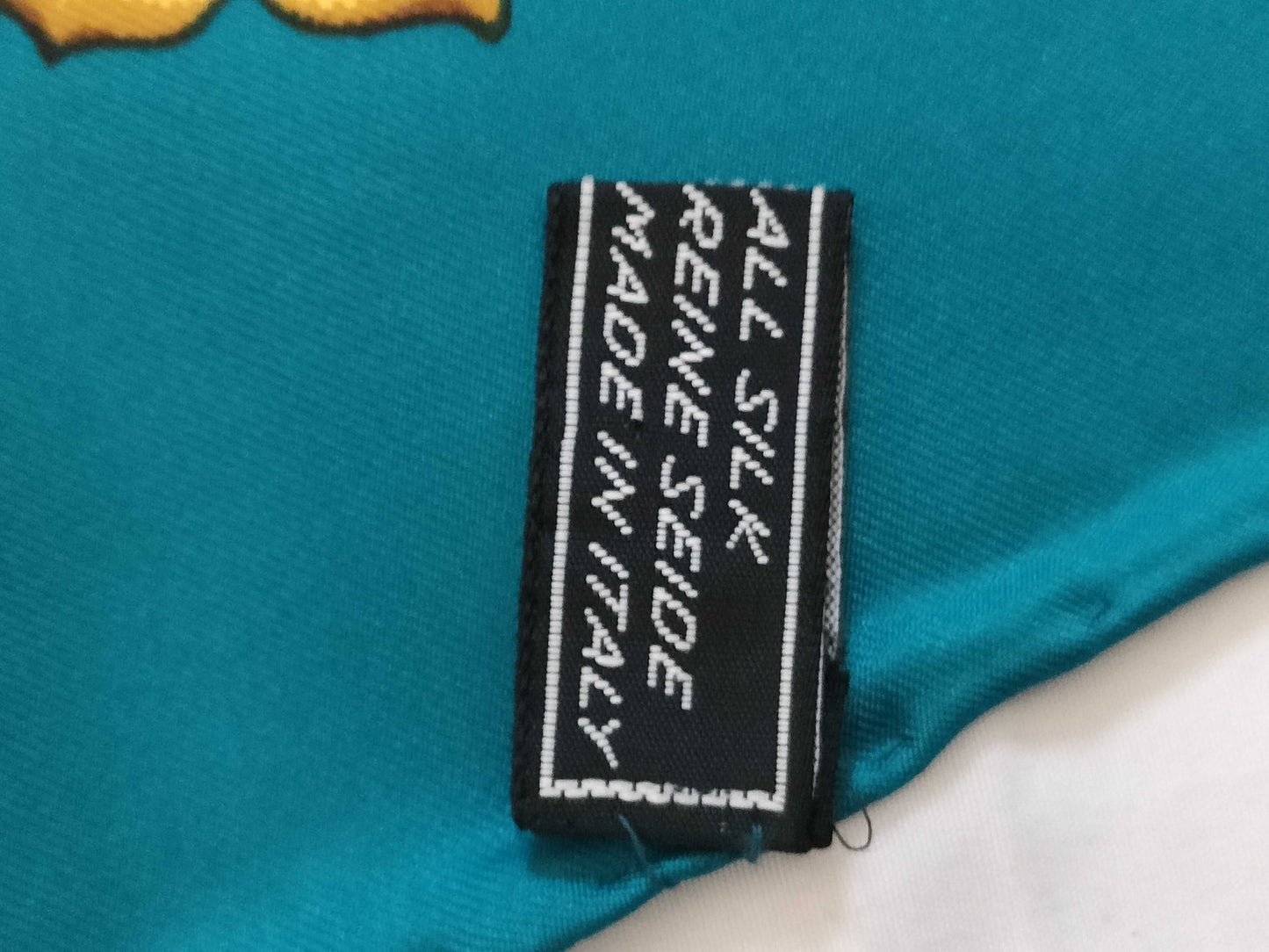 CELINE Silk Scarf Blue Other Accessories