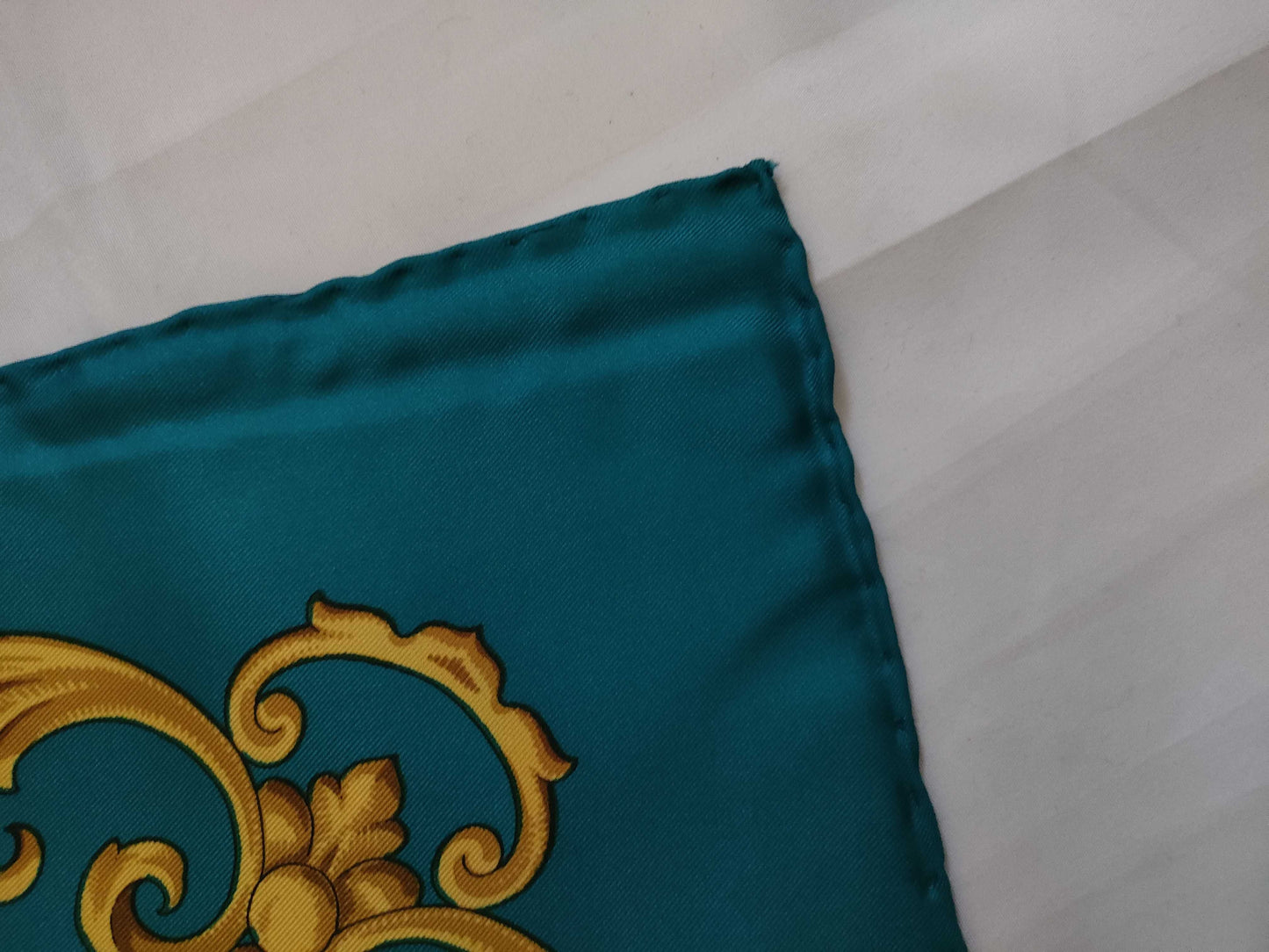 CELINE Silk Scarf Blue Other Accessories