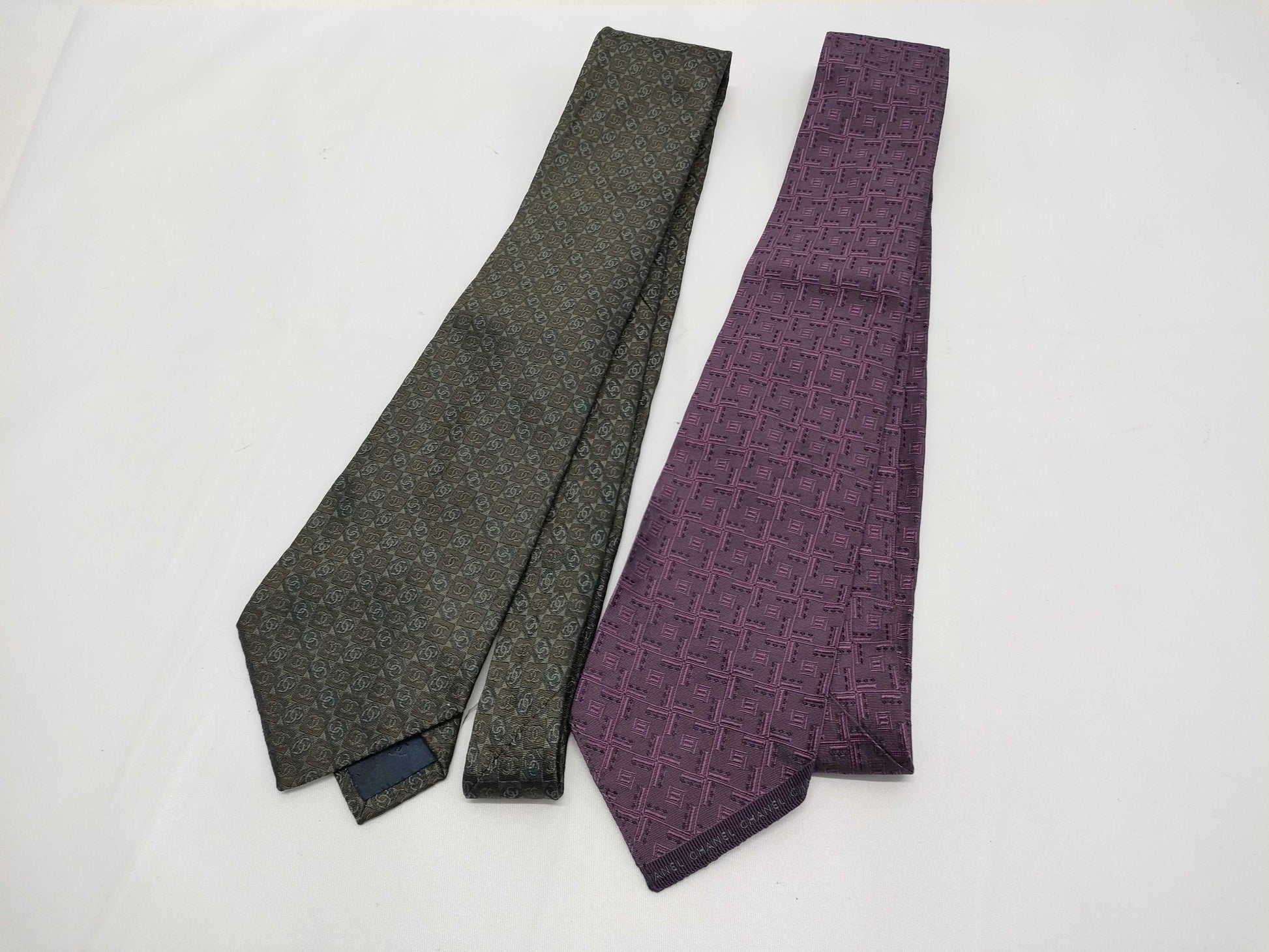CHANEL Silk Tie Set of 2