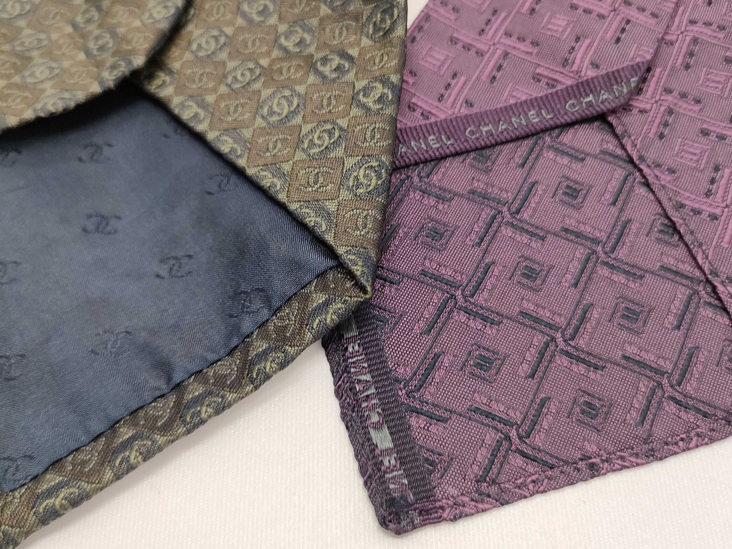 CHANEL Silk Tie Set of 2