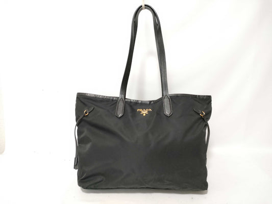 PRADA Nylon Prada Tessuto Tote Bag Black Tote Bag