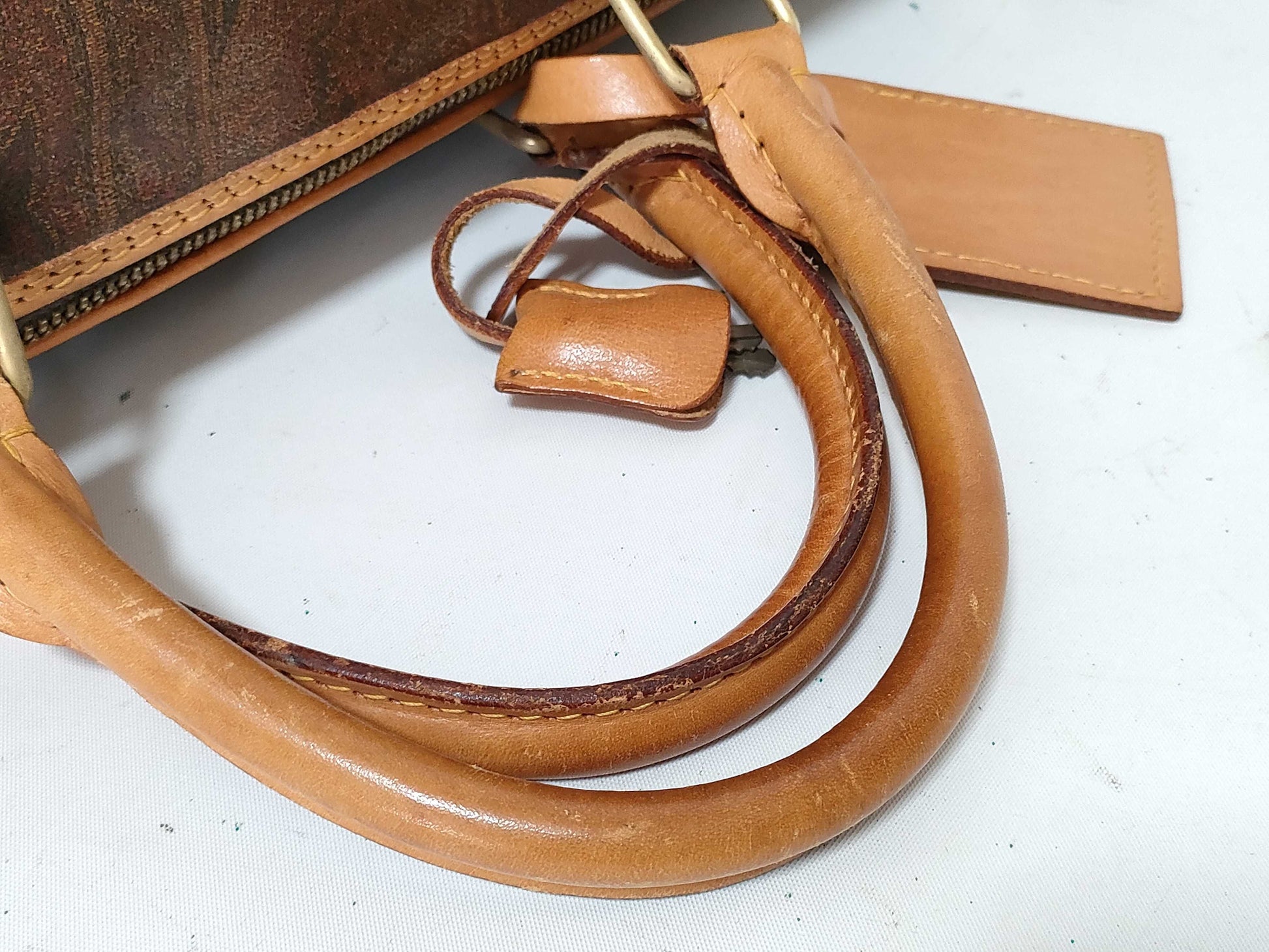 ETRO Paisley Print PVC Boston Bag Brown