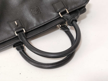 LOEWE Anagram Leather Handbag Black