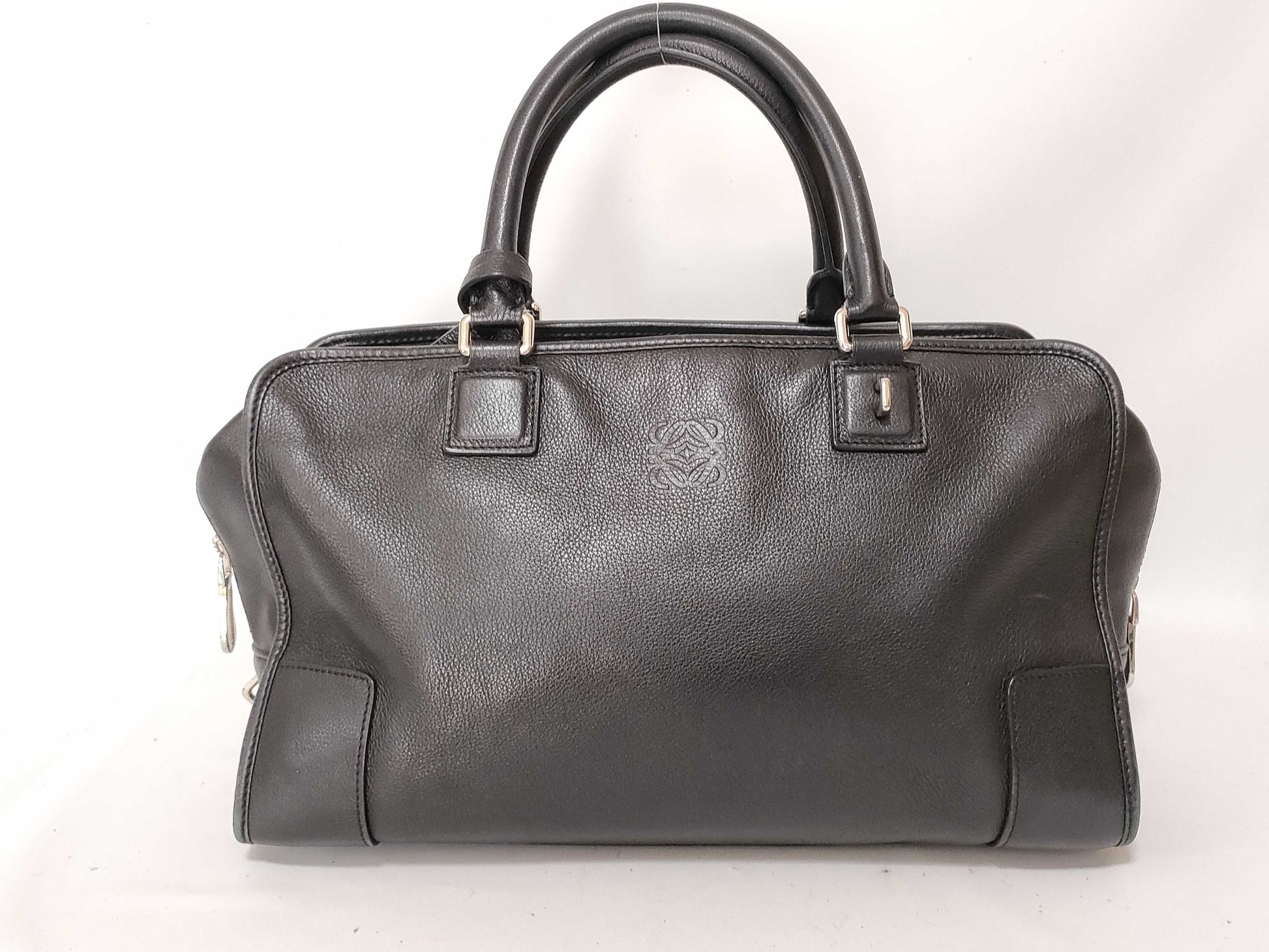 LOEWE Anagram Leather Handbag Black