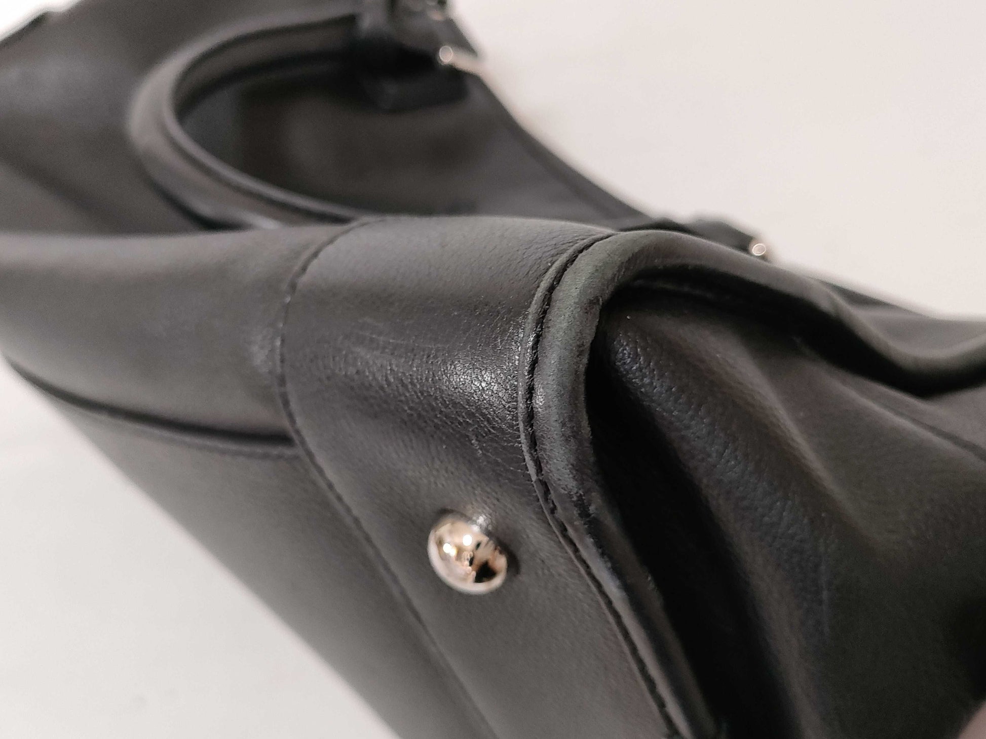 LOEWE Anagram Leather Handbag Black