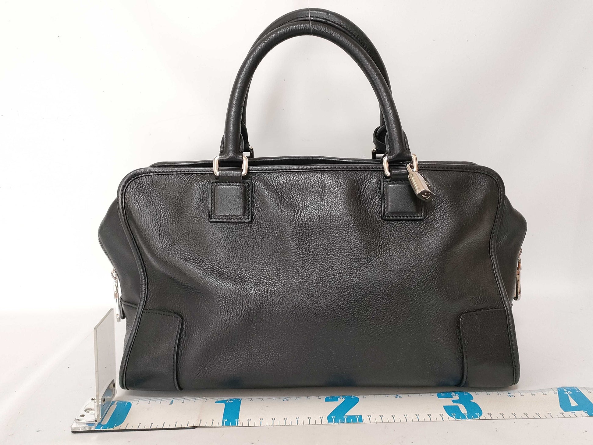 LOEWE Anagram Leather Handbag Black
