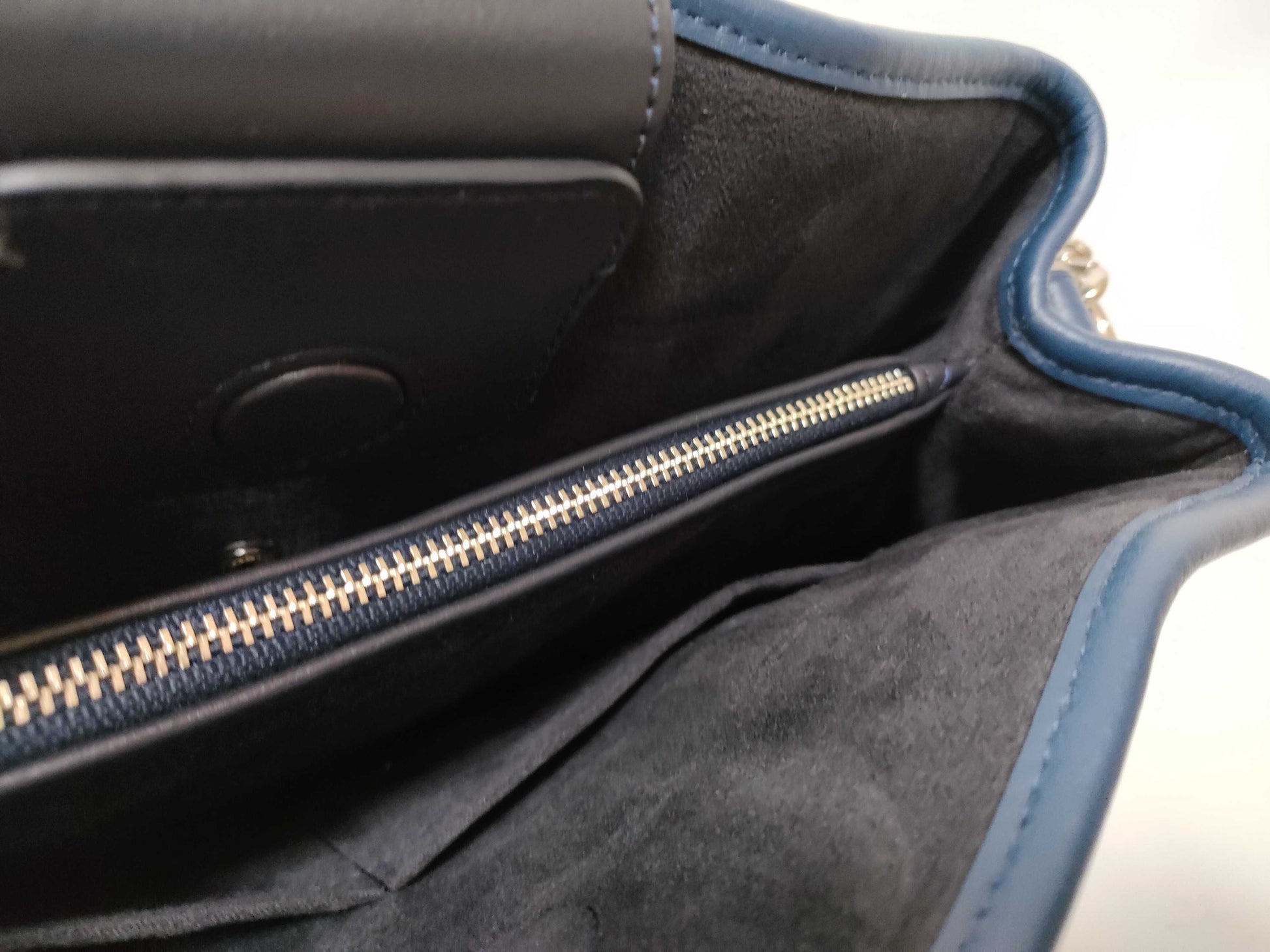 COACH Signature Leather and PVC 2-Way Shoulder Bag F57492 Beige and Blue Handbag