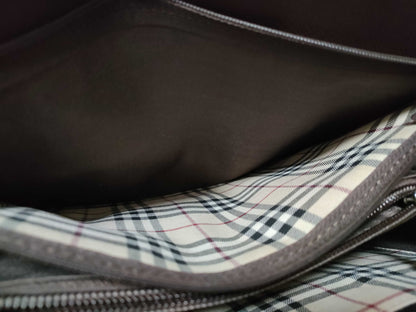 BURBERRY Leather Handbag Brown Handbag