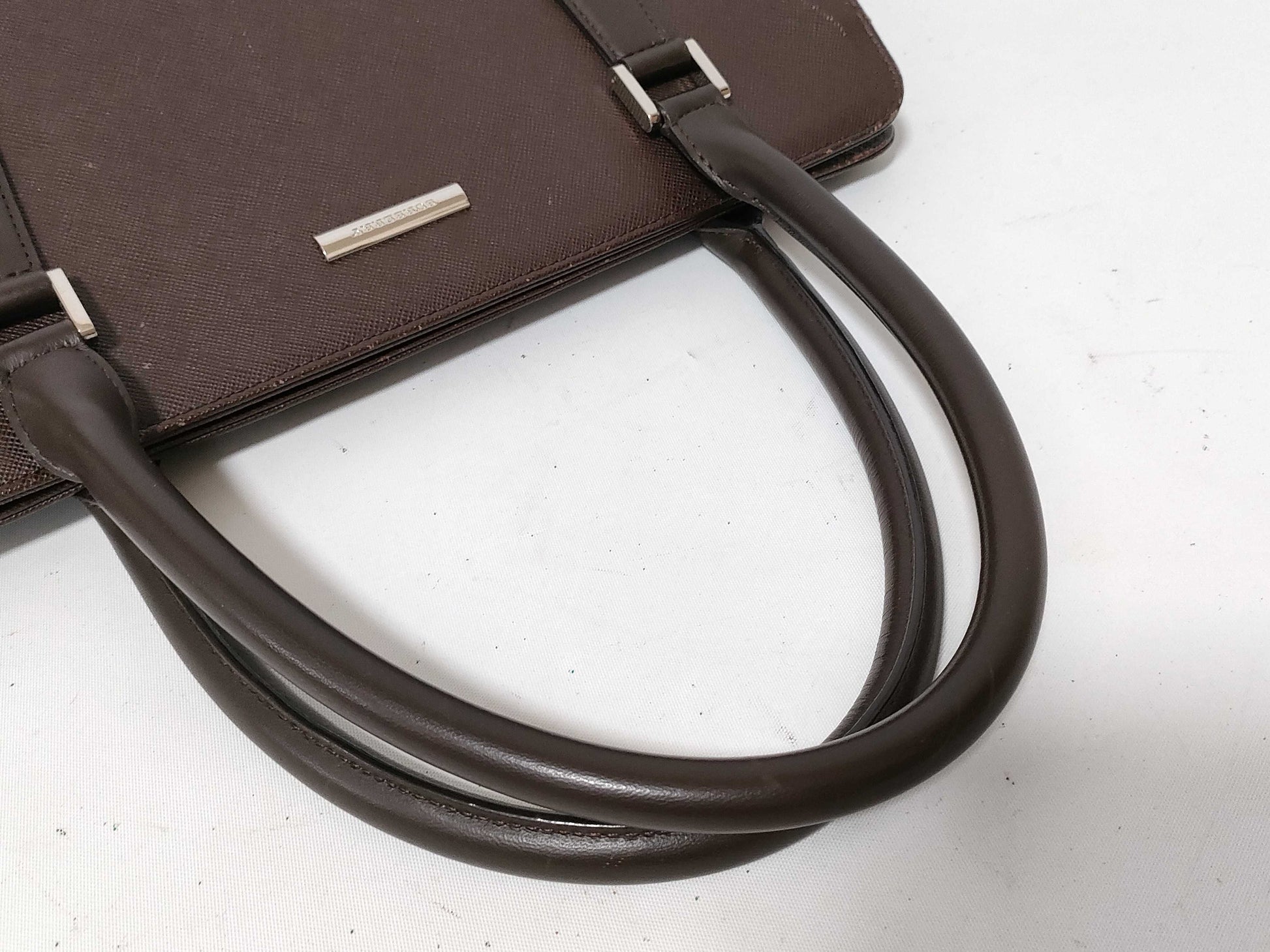 BURBERRY Leather Handbag Brown Handbag