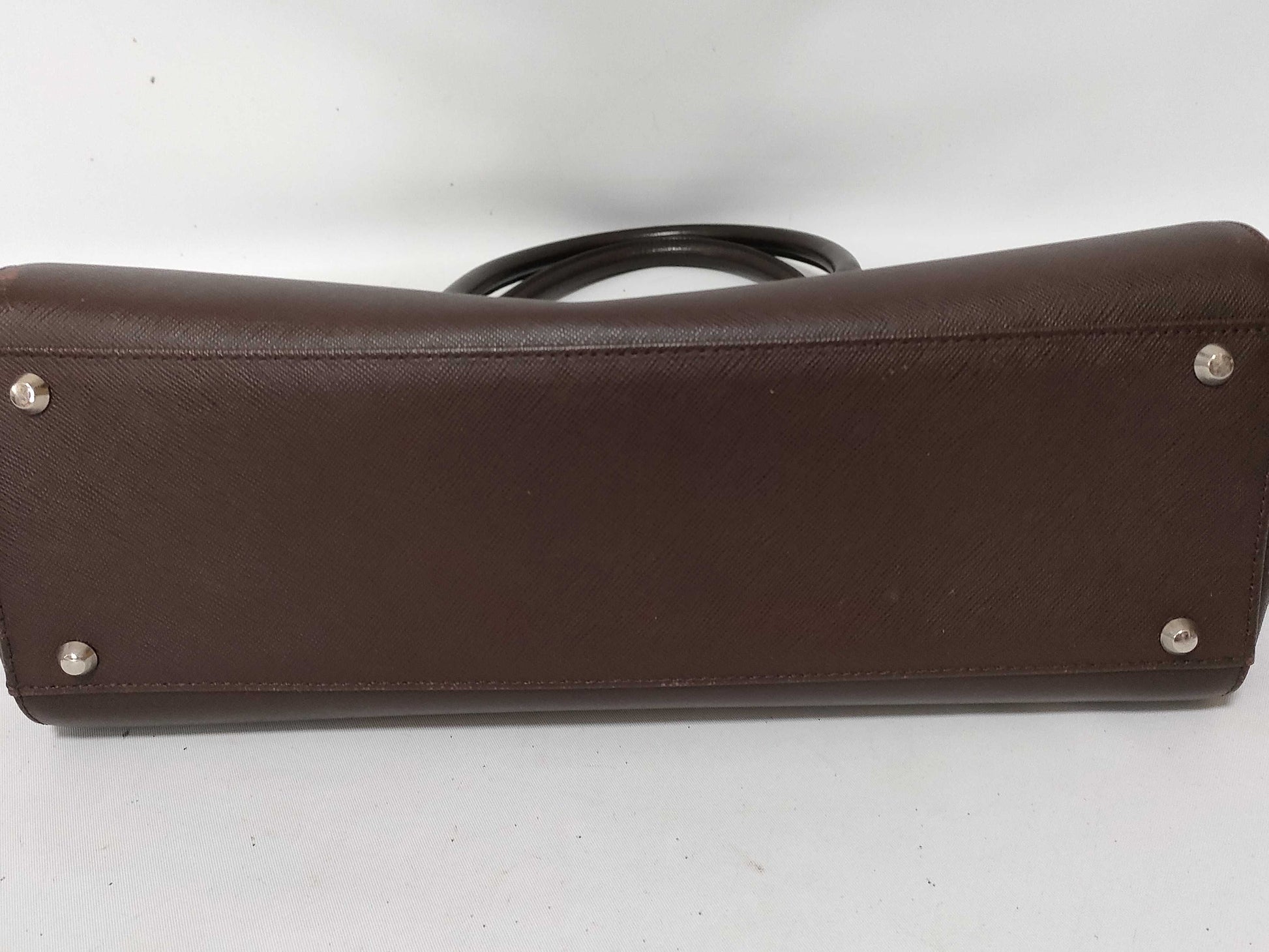 BURBERRY Leather Handbag Brown Handbag