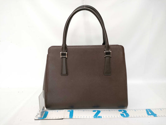 BURBERRY Leather Handbag Brown Handbag