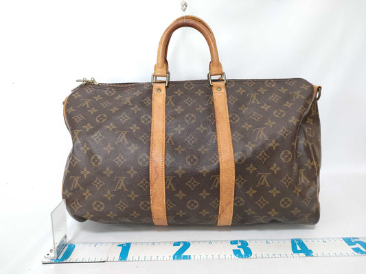 LOUIS VUITTON M41418 Monogram LV Monogram Keepall Bandouliere 45 M41418 VI884 Boston Bag