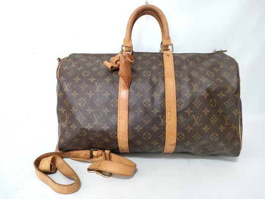 LOUIS VUITTON M41418 Monogram LV Monogram Keepall Bandouliere 45 M41418 VI884 Boston Bag