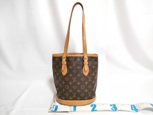 LOUIS VUITTON Monogram LV Monogram Bucket PM M42238 DK4088 Handbag