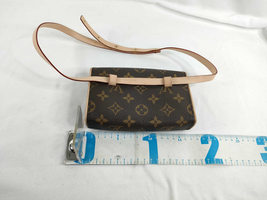 LOUIS VUITTON M51855 Monogram LV Monogram Pochette Florentine M51855 FL1019 Shoulder Bag
