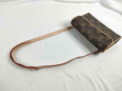 LOUIS VUITTON M51855 Monogram LV Monogram Pochette Florentine M51855 FL1019 Shoulder Bag