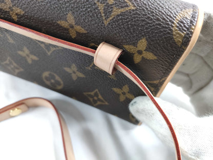 LOUIS VUITTON M51855 Monogram LV Monogram Pochette Florentine M51855 FL1019 Shoulder Bag
