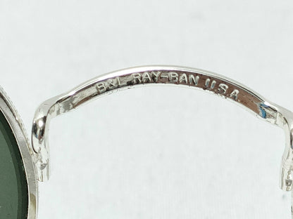  Ray-Ban Plastic and Metal Sunglasses W2263 NTBK Black and Silver