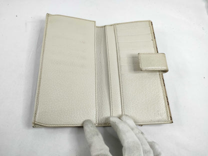 GUCCI GG Canvas Gucci Sherry Line GG Canvas Long Wallet 167464・0416 Beige Wallet