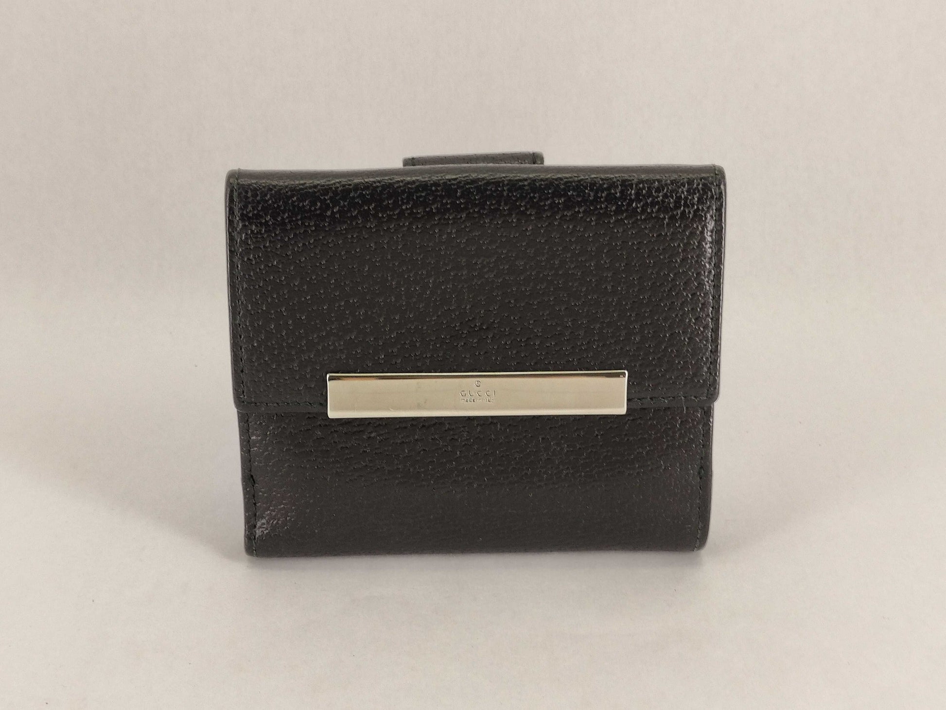 GUCCI Leather Bifold Wallet 035・0416・2067 Black Wallet
