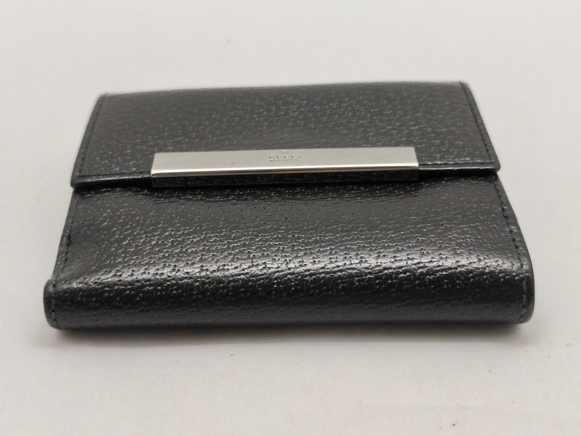 GUCCI Leather Bifold Wallet 035・0416・2067 Black Wallet