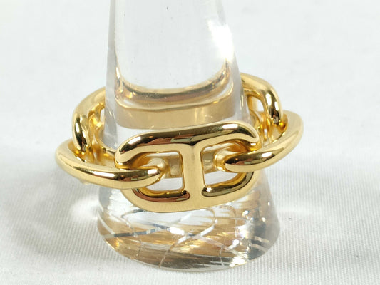 HERMES Chaine d'Ancre Scarf Ring GP Gold Other Accessories