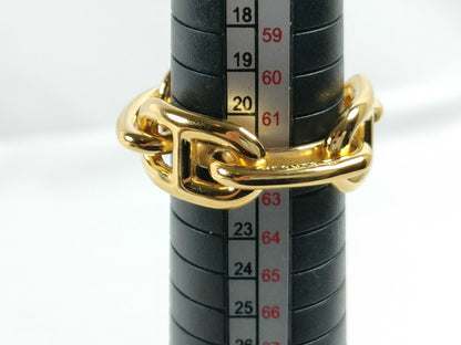 HERMES Chaine d'Ancre Scarf Ring GP Gold Other Accessories
