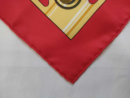 HERMES Carre 90 SEXTANTS Sextant Silk Scarf Red Other Accessories