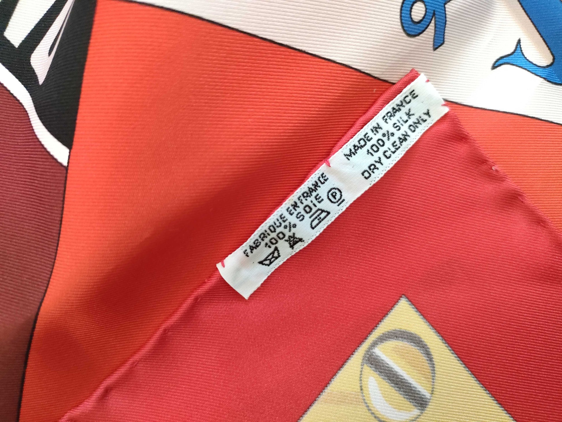 HERMES Carre 90 SEXTANTS Sextant Silk Scarf Red Other Accessories