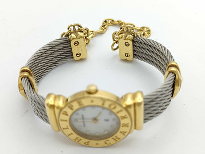 Philippe Charriol Saint-Tropez 7007901 98739 98 Quartz White Shell Dial Women's Watch 