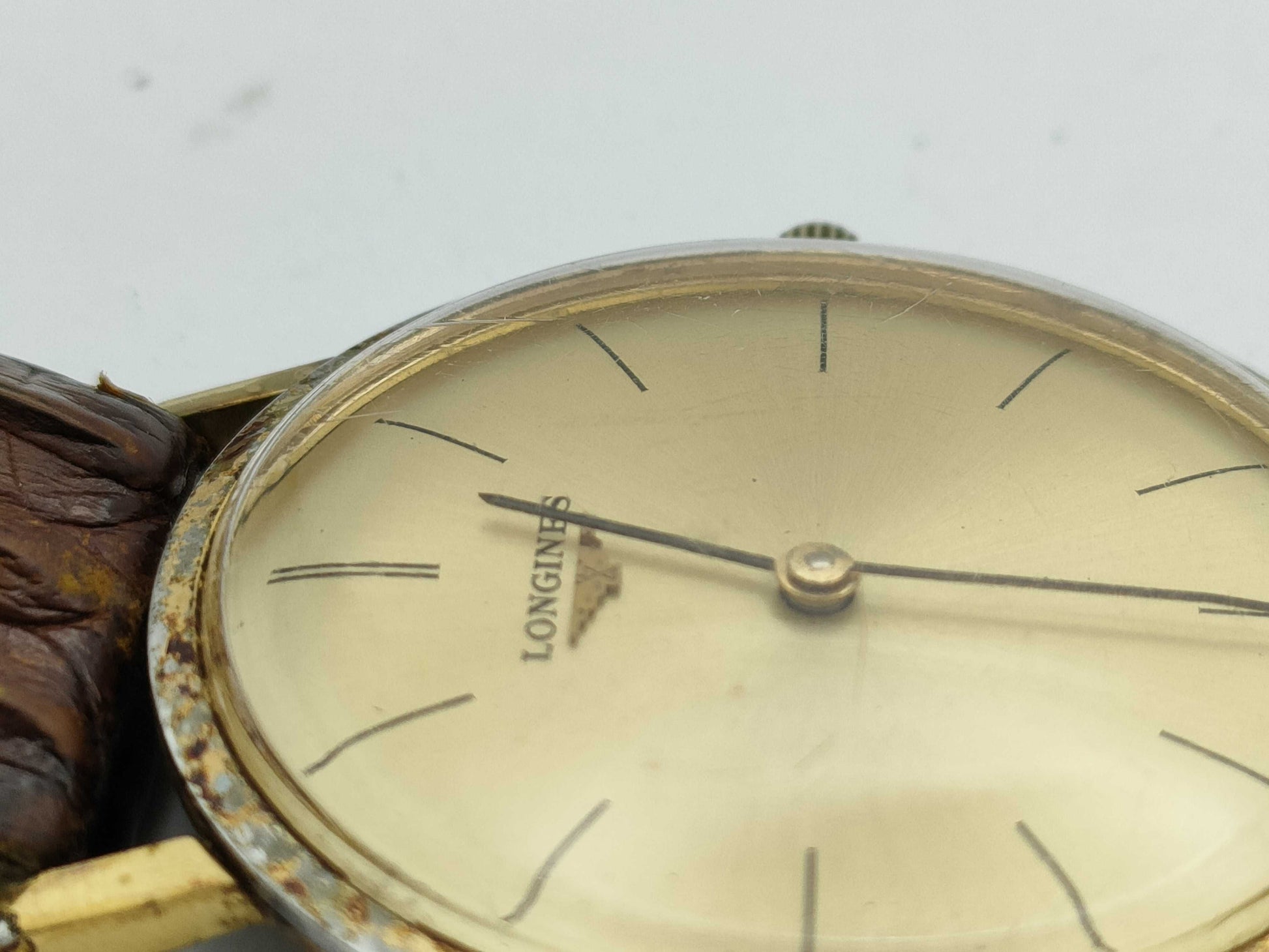LONGINES 17 784859 Manual Winding Gold Dial Boys' Watch
