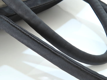 PRADA Prada Triangle Logo Tessuto Tote Bag Black Tote Bag