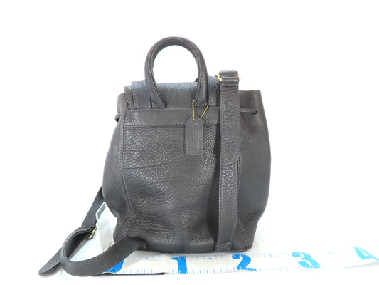 COACH Leather Backpack 4911 Black Backpack