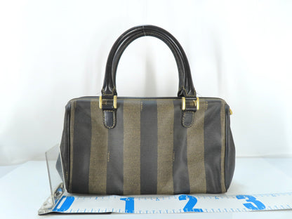 FENDI Pecan PVC 2-way Shoulder Bag 119259022058 Khaki x Black Shoulder Bag