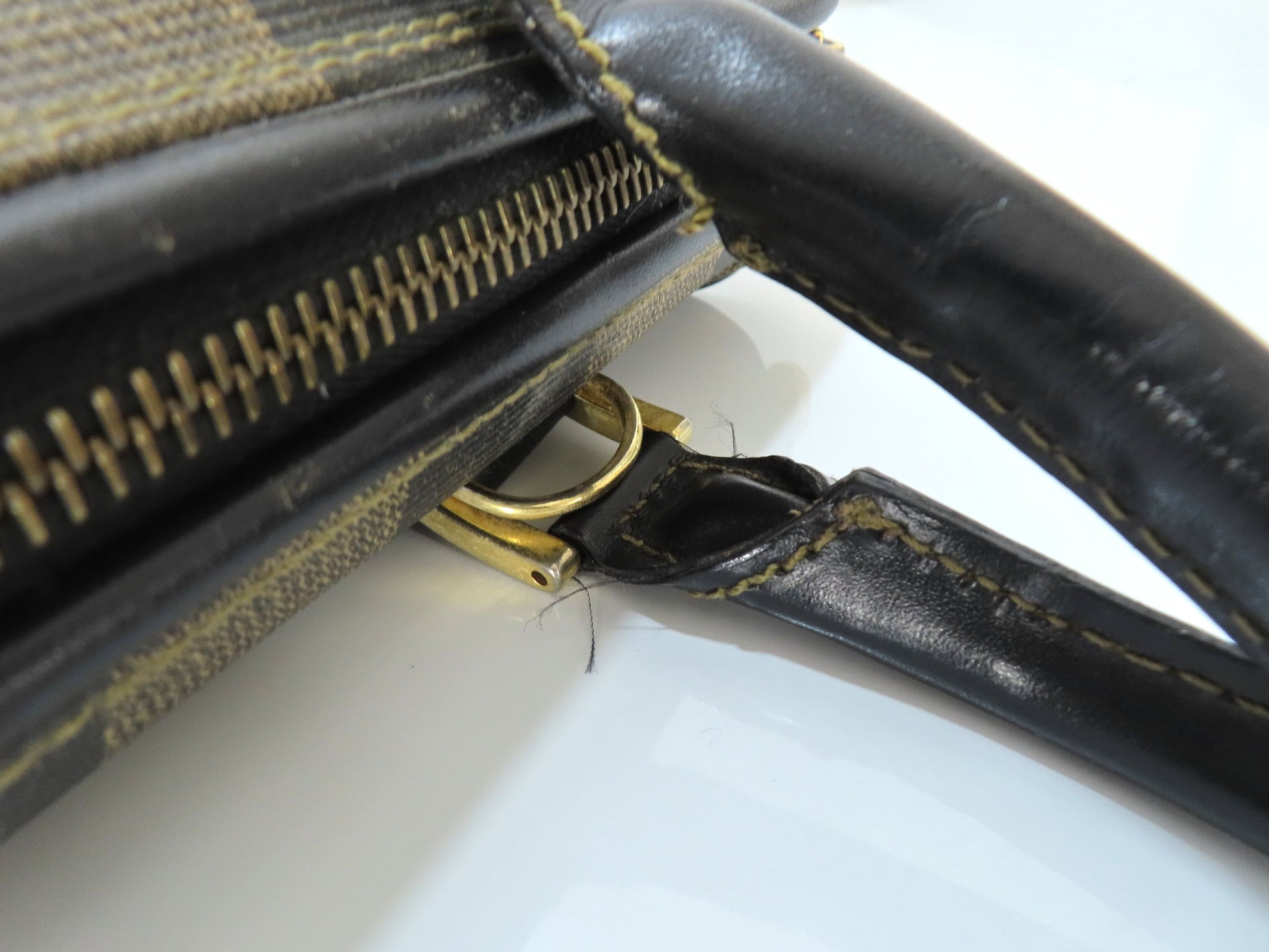 FENDI Pecan PVC 2-way Shoulder Bag 119259022058 Khaki x Black Shoulder Bag