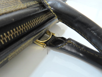 FENDI Pecan PVC 2-way Shoulder Bag 119259022058 Khaki x Black Shoulder Bag