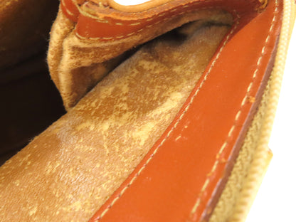 MCM Visetos Leather Second Bag, Camel